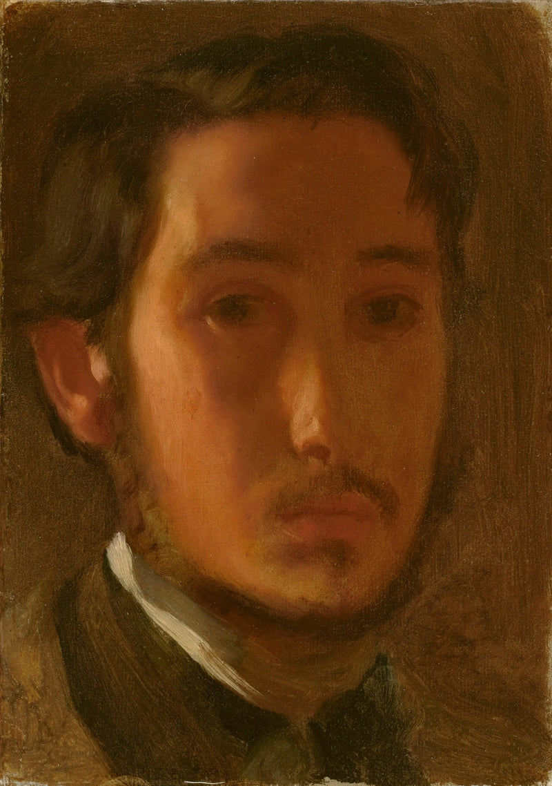 Autoportrait au col blanc - Edgar Degas