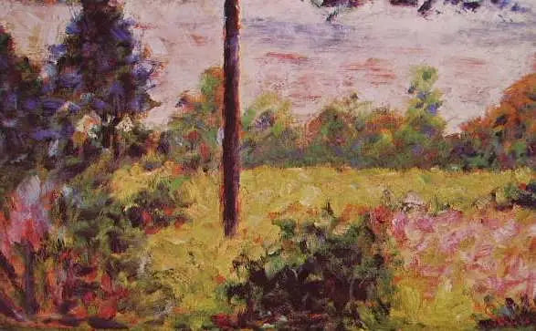 Champs arborés à Barbizon - Georges Seurat