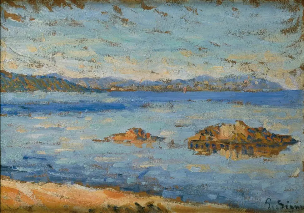 Reproduction du tableau « Saint-Tropez, calme - Paul Signac » par Alpha Reproduction en peinture à l’huile