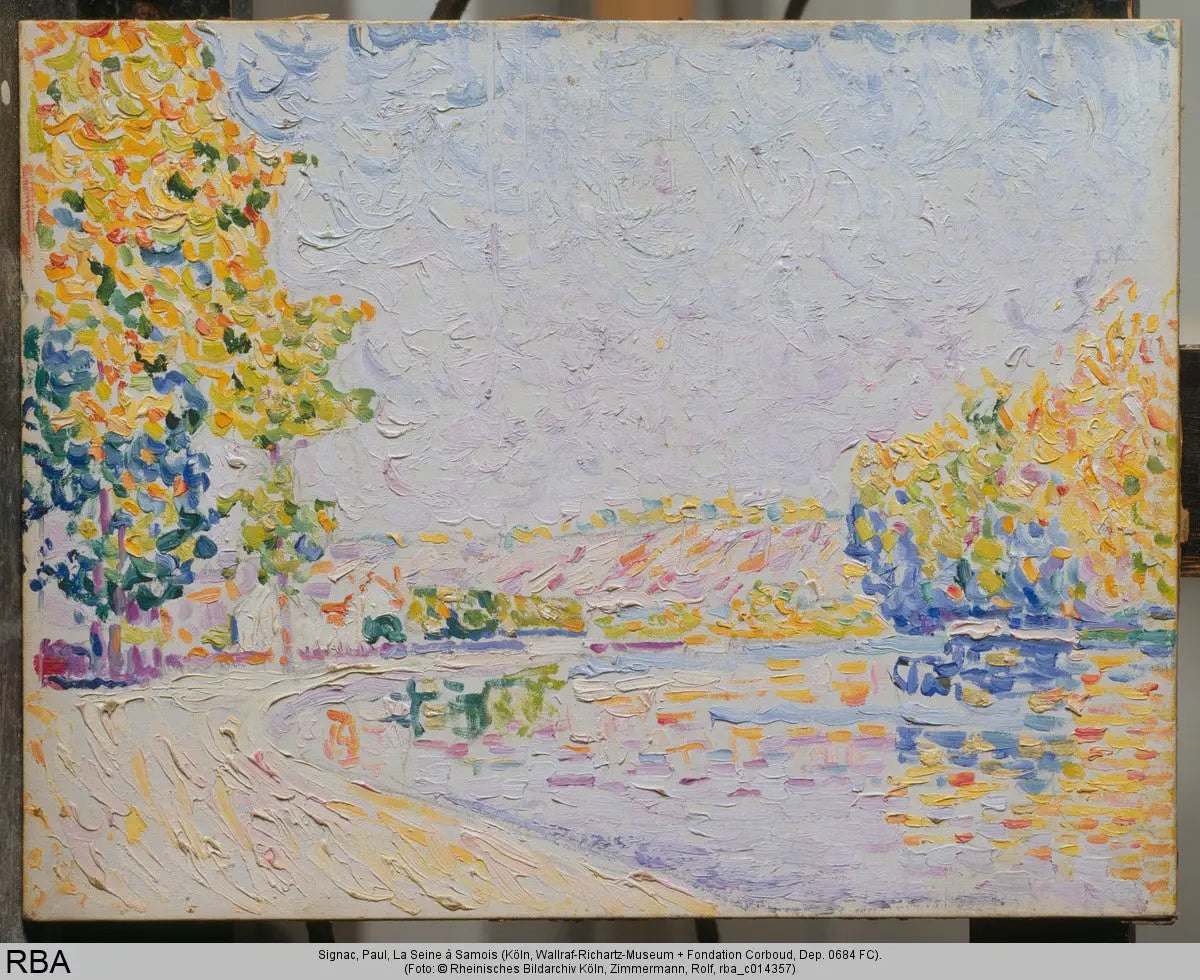 Reproduction du tableau « Samois, étude n°8 - Paul Signac » par Alpha Reproduction en peinture à l’huile
