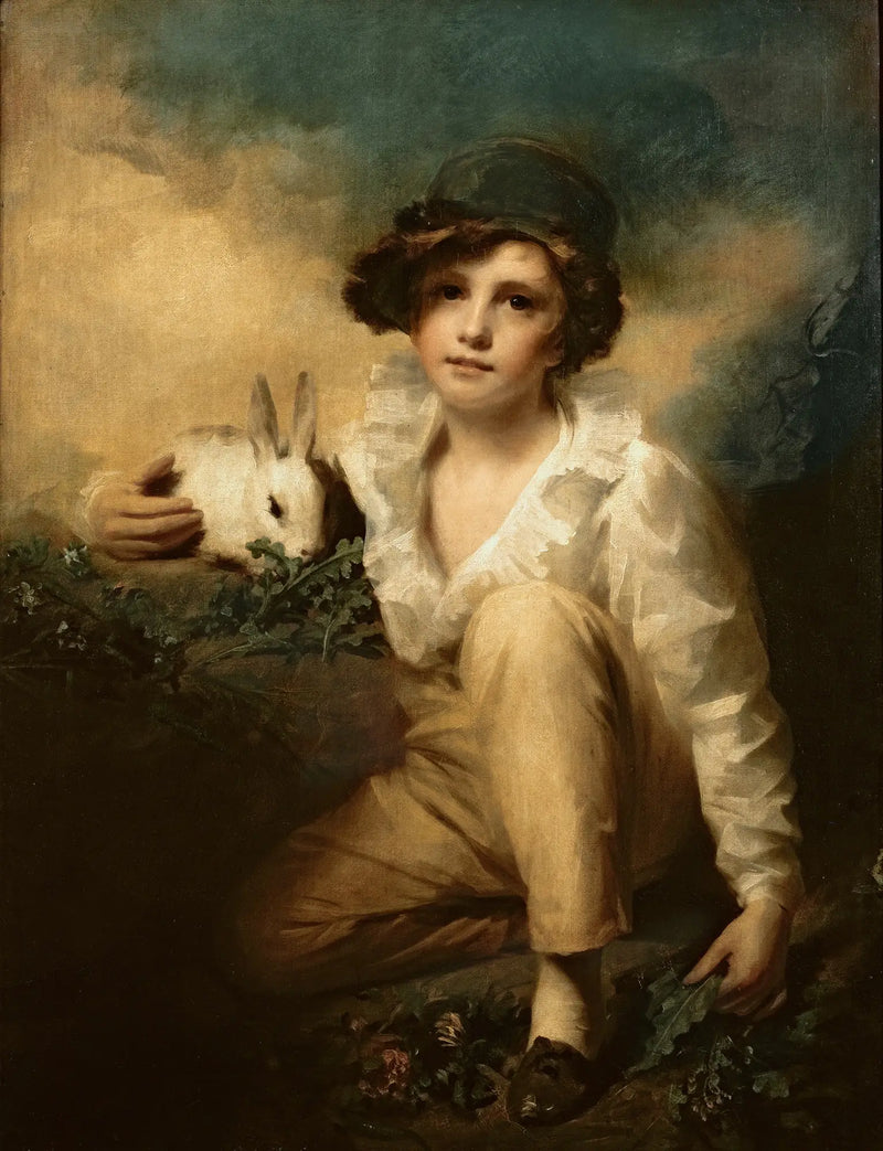 Garçon et lapin - Henry Raeburn