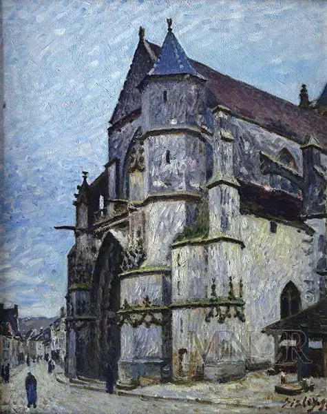 L'Église de Moret, en hiver - Alfred Sisley