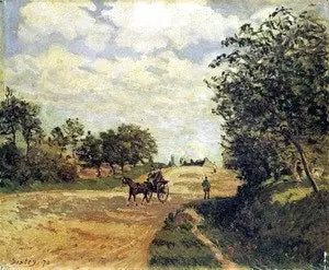 La Route de Mantes à Choisy-le-Roi - Alfred Sisley