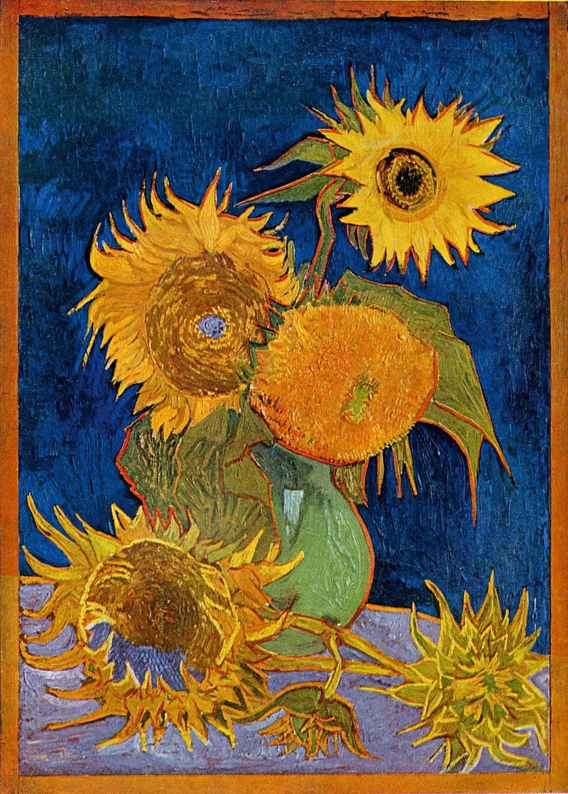 Nature morte : Vase avec cinq tournesols - Vincent van Gogh