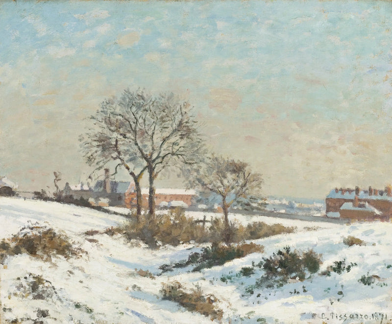 Paysage enneigé à South Norwood - Camille Pissarro
