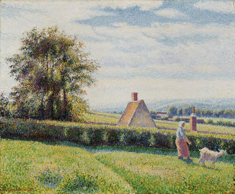 Femme et chèvre à Éragny - Camille Pissarro