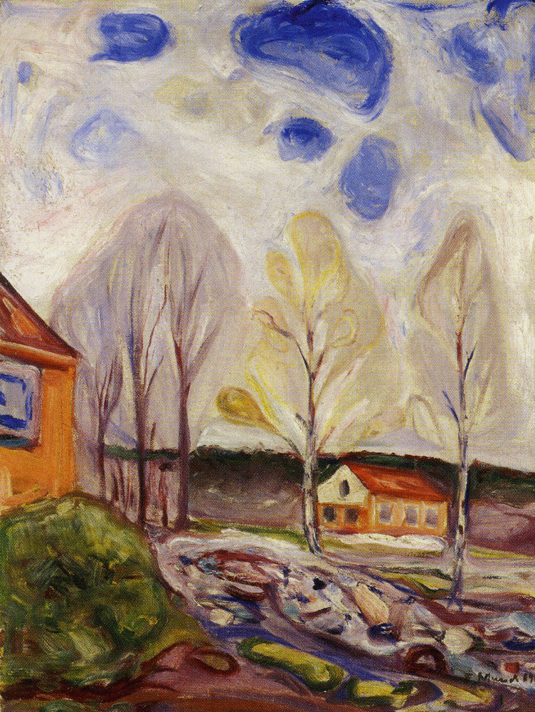Reproduction du tableau « Printemps à Åsgårdstrand - Edvard Munch » par Alpha Reproduction en peinture à l’huile