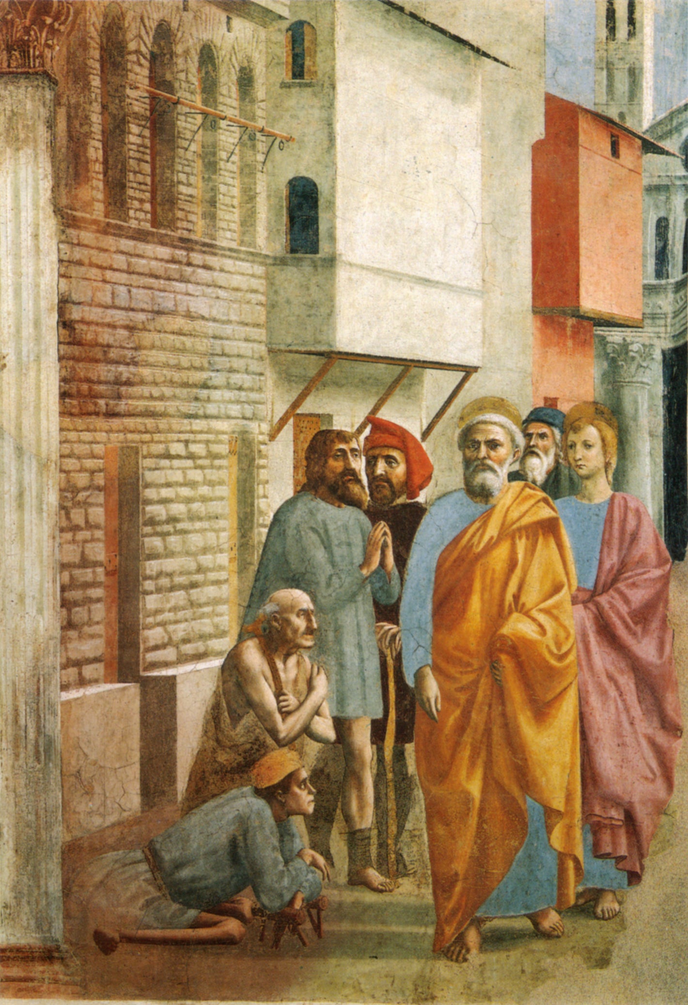 Saint Pierre guérit les malades avec son ombre - Masaccio