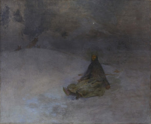 Étude pour Femme dans le désert 2 - Alphonse Mucha