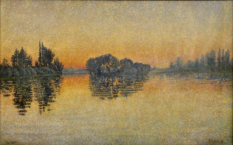 Coucher de soleil, Herblay, Opus 206 - Paul Signac