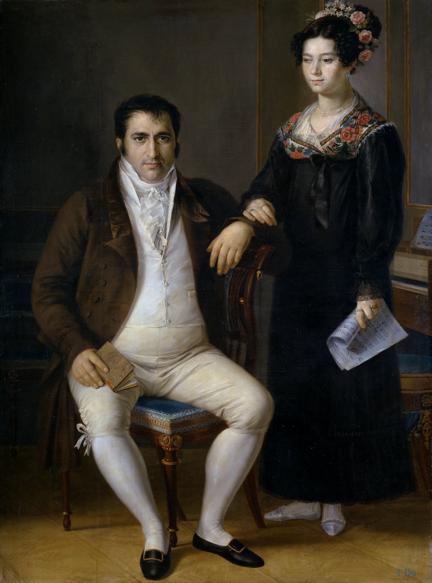 Don Pedro Benítez et sa fille María de la Cruz - Rafael Tejeo