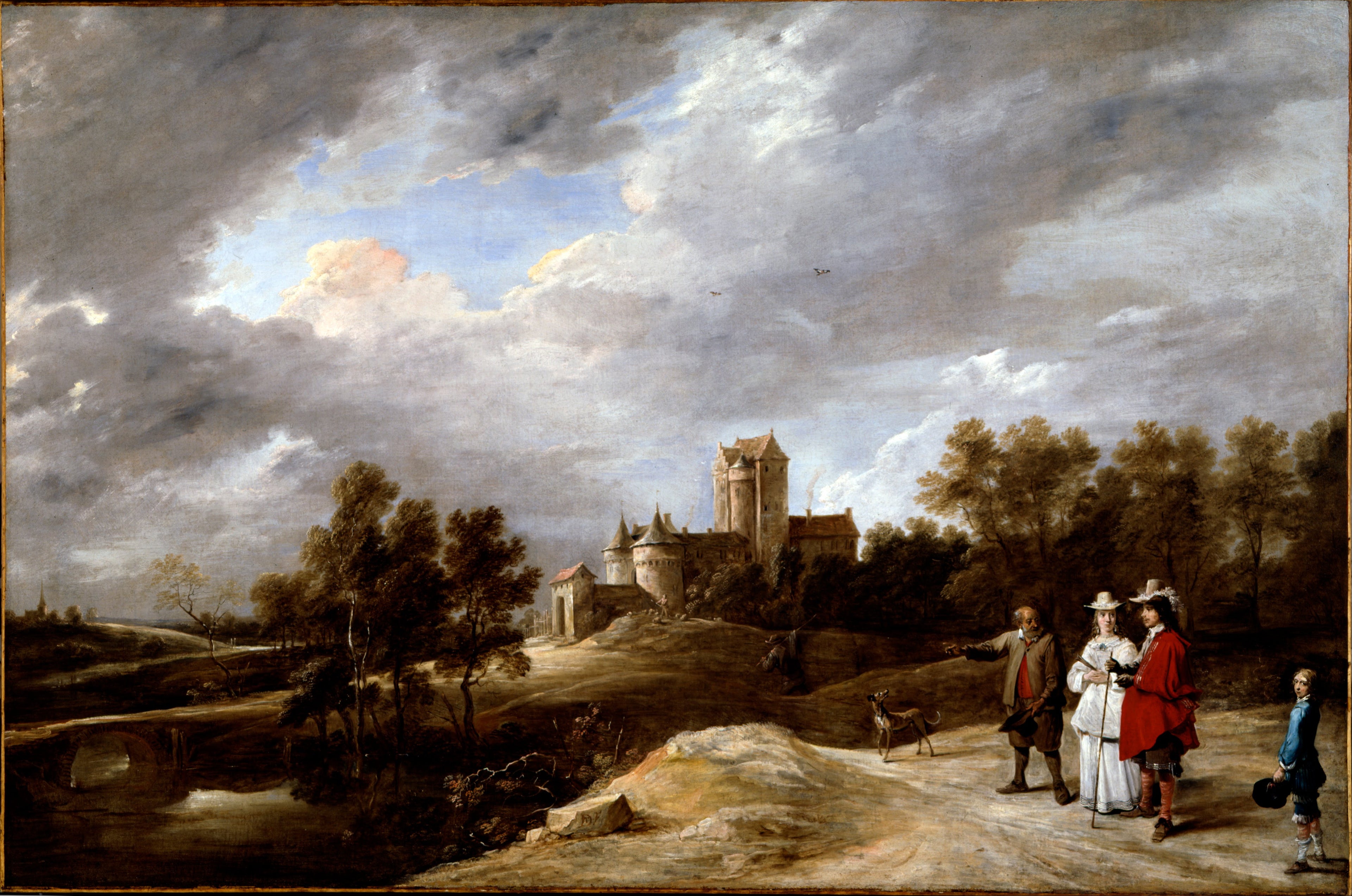 Un château et son propriétaire - David Teniers le Jeune