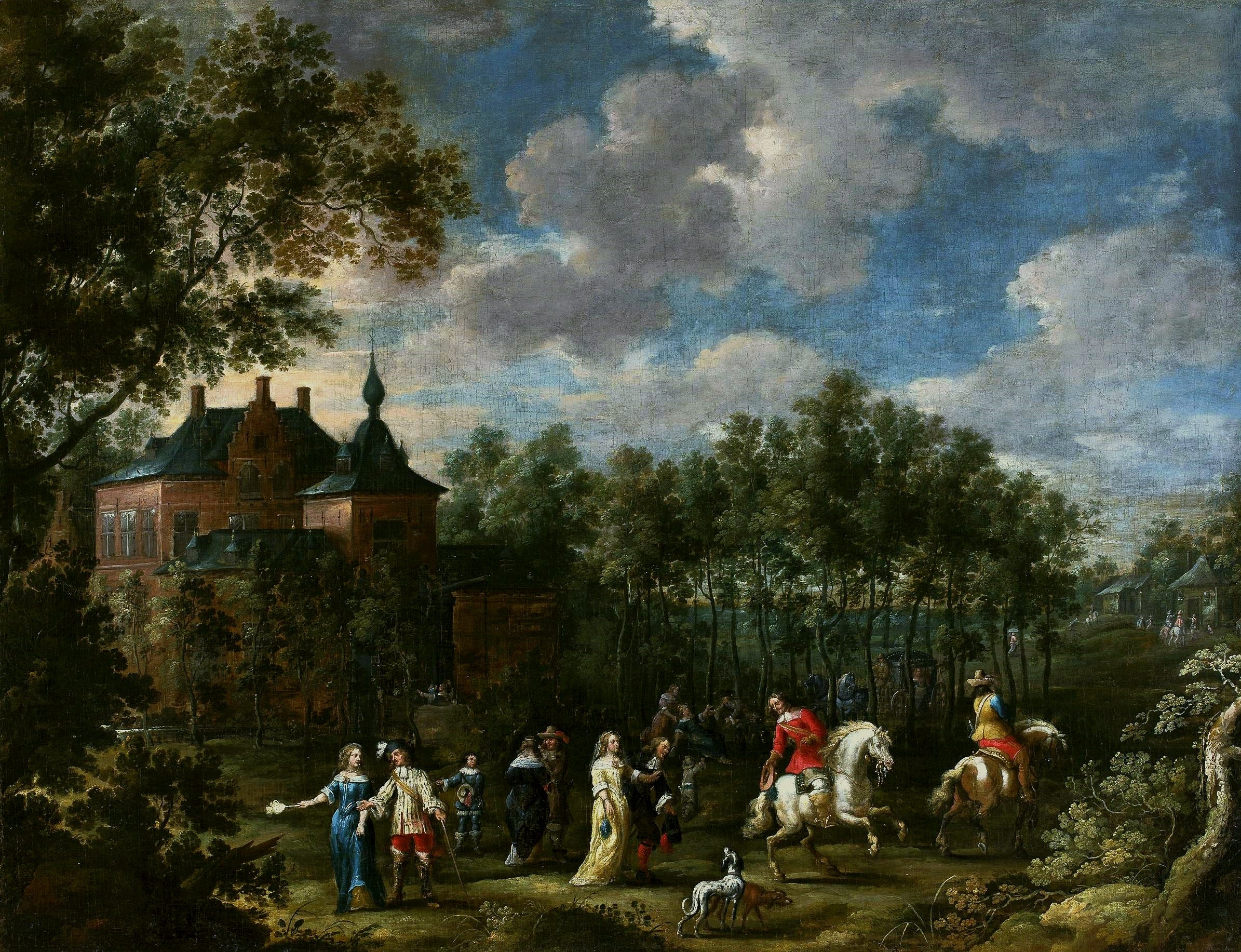 Rassemblement dans un parc - David Teniers le Jeune
