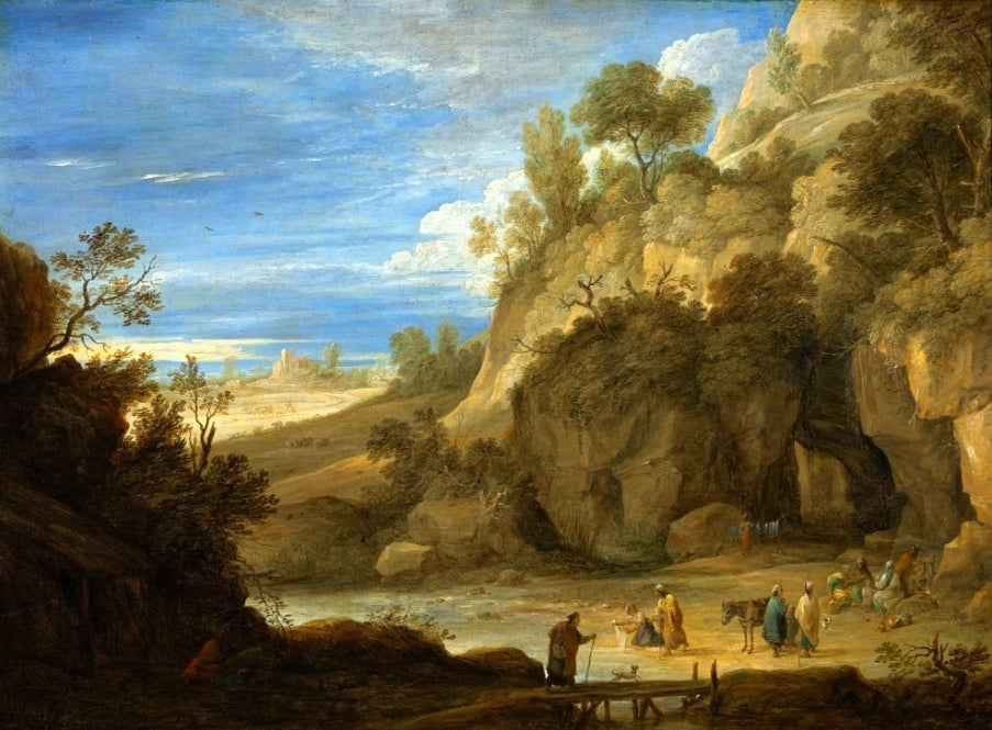 Paysage avec des Tsiganes. - David Teniers le Jeune
