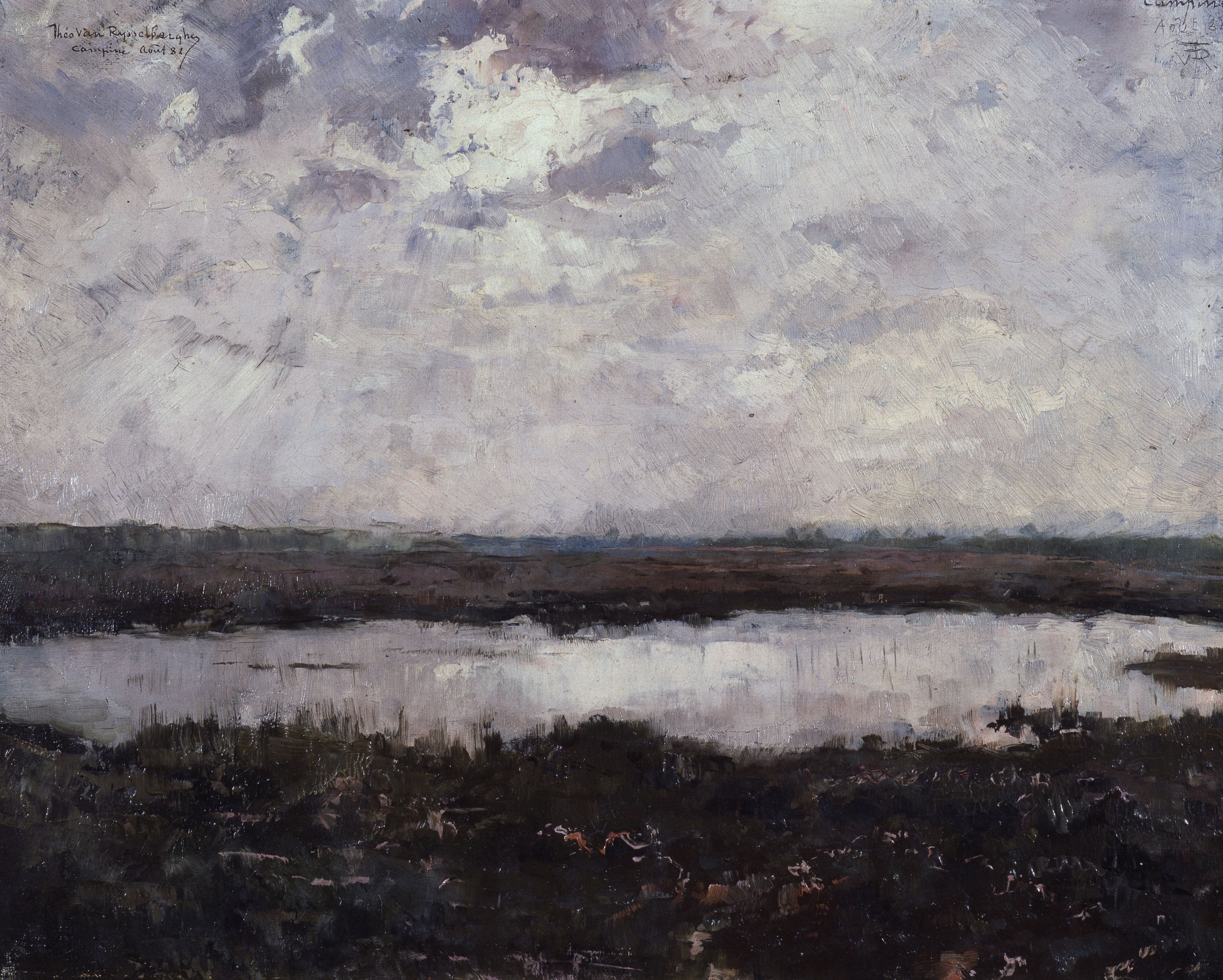 Une mare en Campine - Théo van Rysselberghe