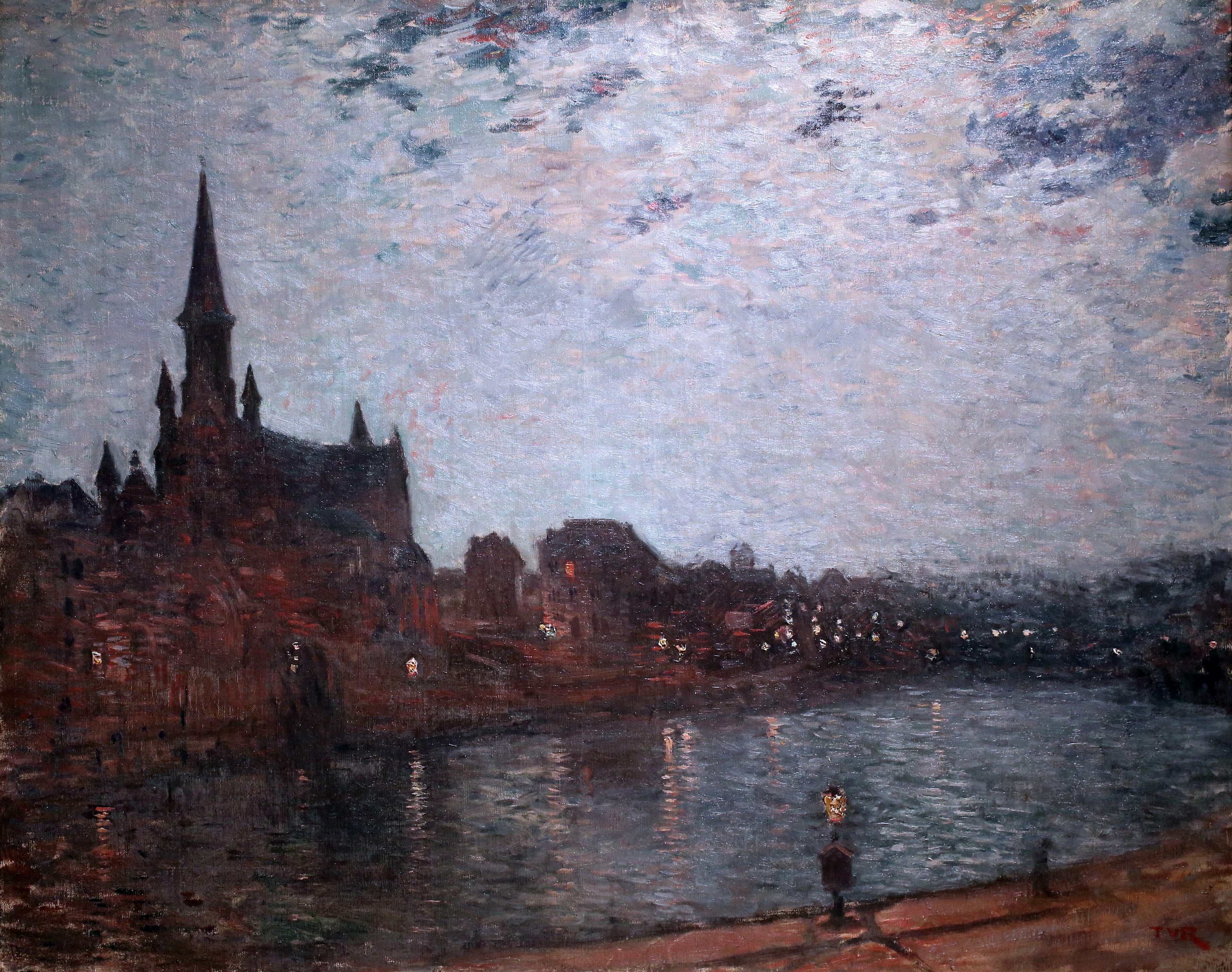 Église Sainte Croix (minuit au faubourg) - Théo van Rysselberghe