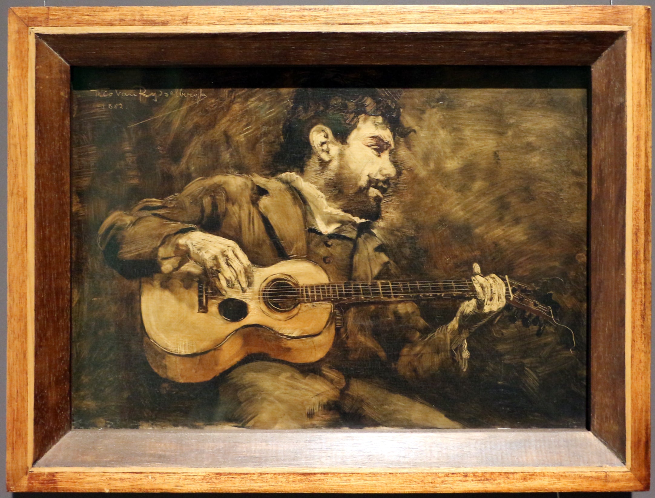 Guitariste - Portrait du peintre espagnol Darío de Regoyos - Théo van Rysselberghe