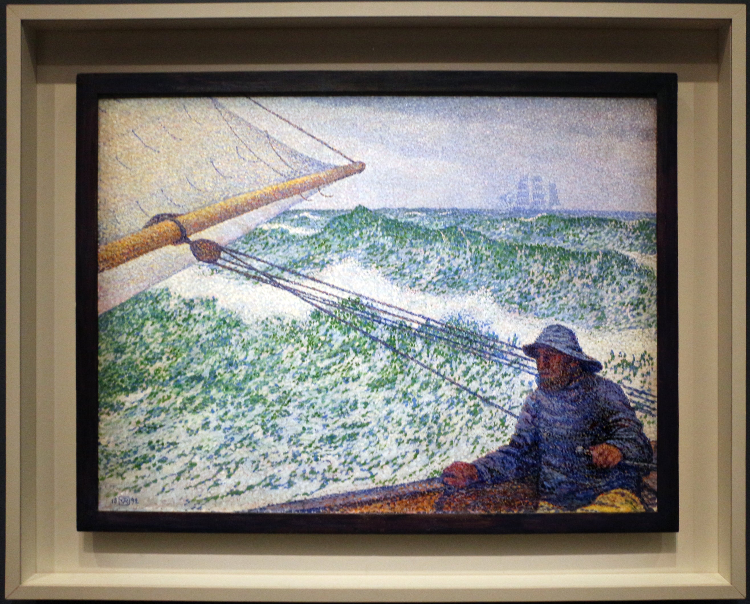 L'Homme à la barre - Théo van Rysselberghe