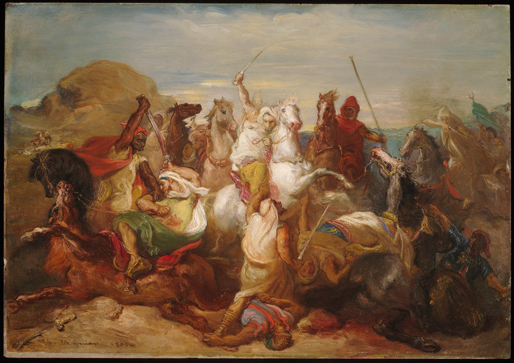 Combat de cavaliers arabes - Théodore Chassériau - Alpha Reproduction