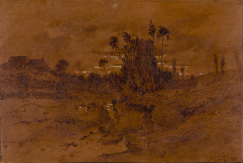 Cours d'eau dans une vallée du Berry - Théodore Rousseau