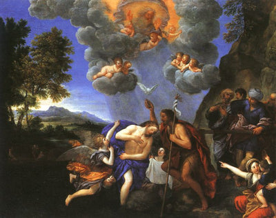 Le Baptême du Christ - Francesco Albani