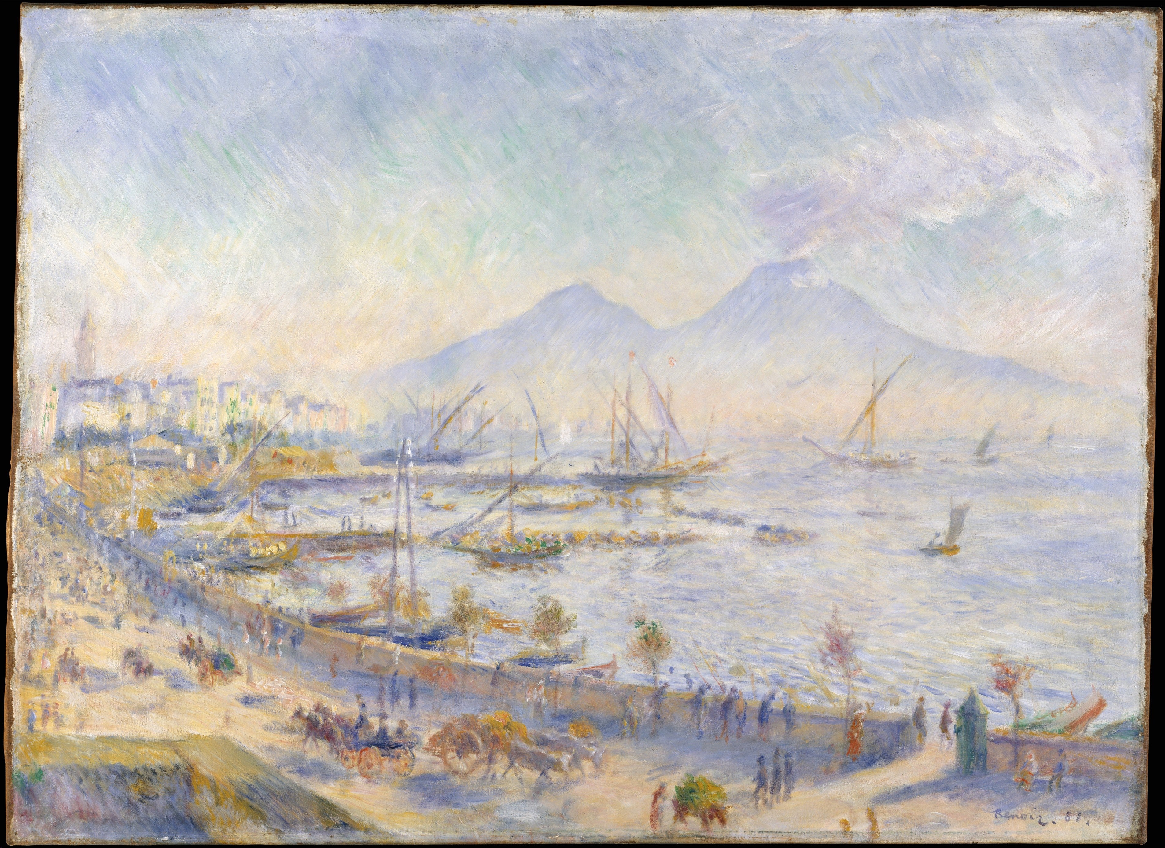 Reproduction du tableau « La baie de Naples - Pierre-Auguste Renoir » par Alpha Reproduction en peinture à l’huile