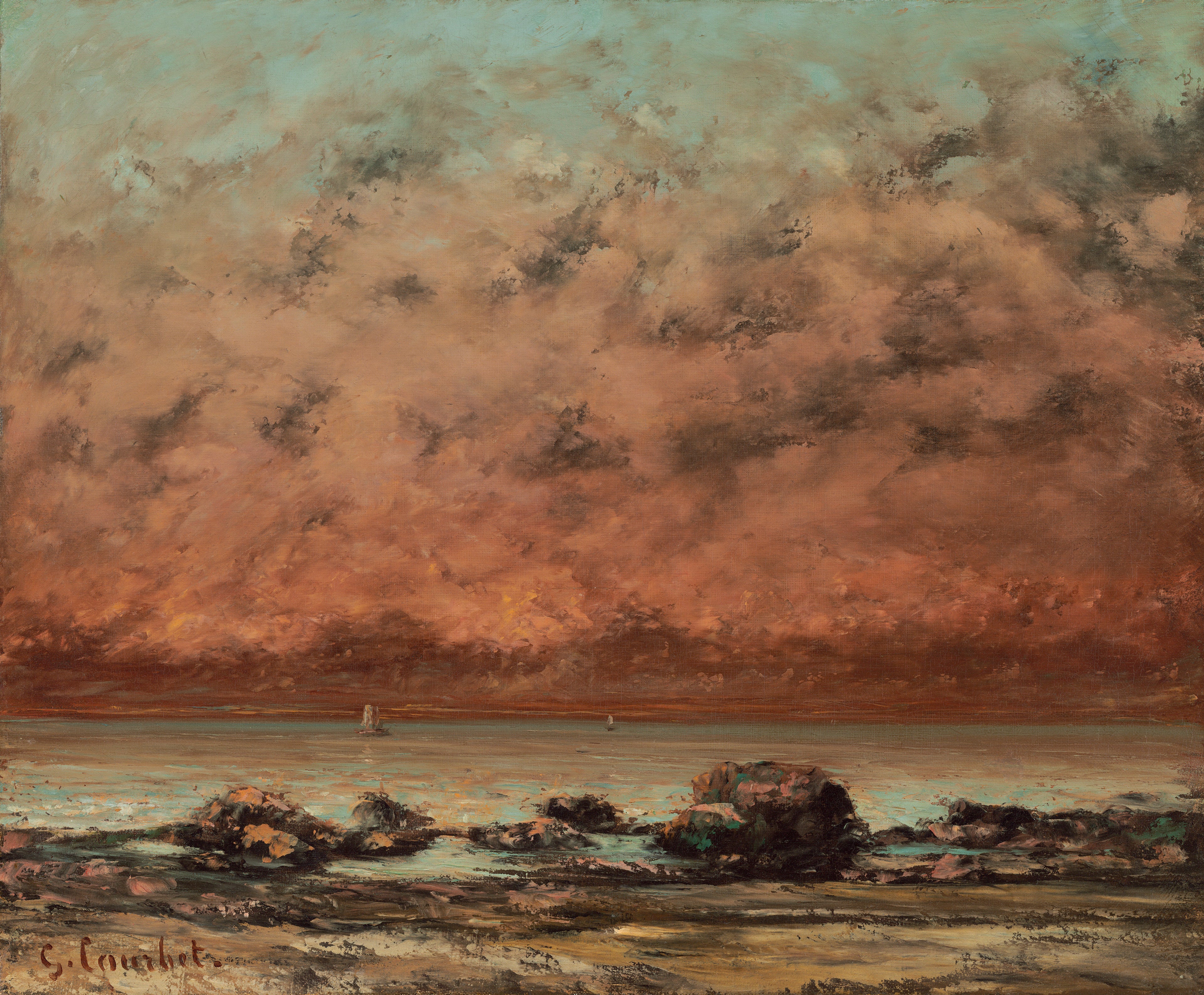Les Roches Noires de Trouville - Gustave Courbet