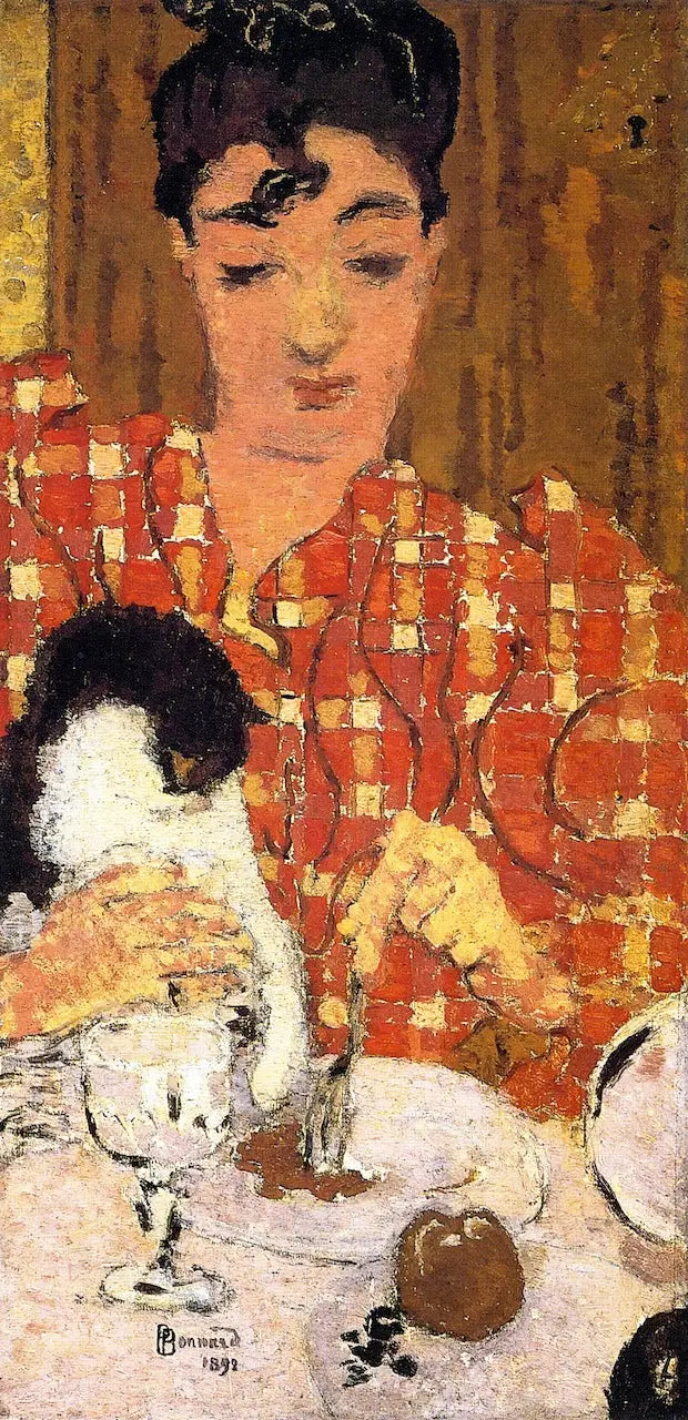 Le corsage à carreaux - Pierre Bonnard