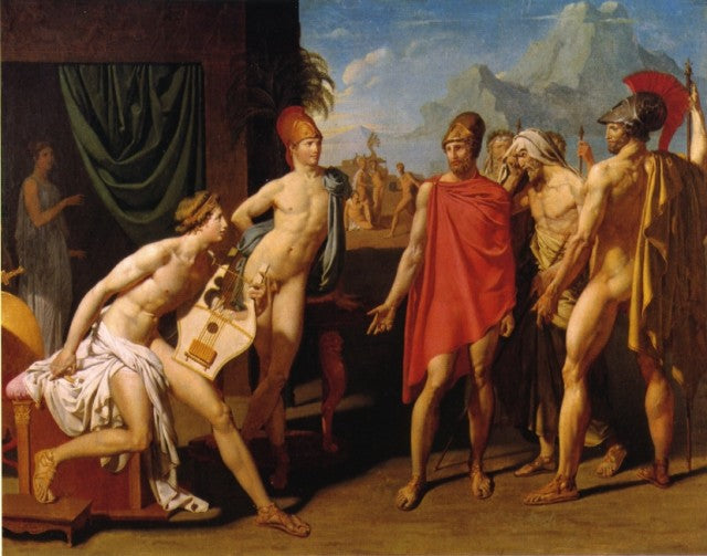 Achille recevant les ambassadeurs d'Agamemnon - Jean-Auguste-Dominique Ingres