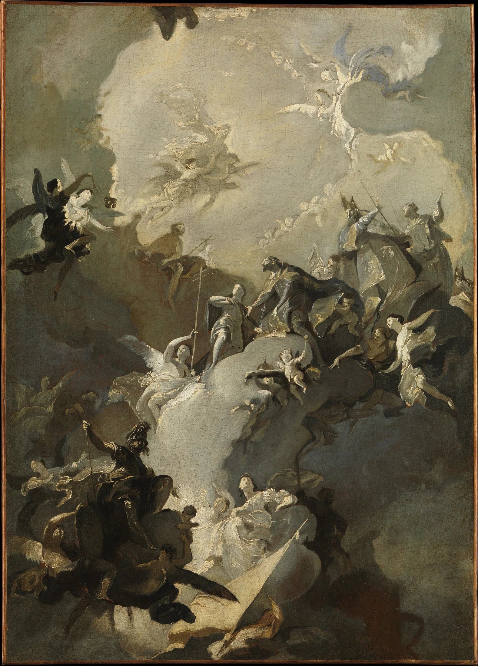 La glorification des saints royaux hongrois - Franz Anton Maulbertsch image 1 reproduction de peinture à l’huile
