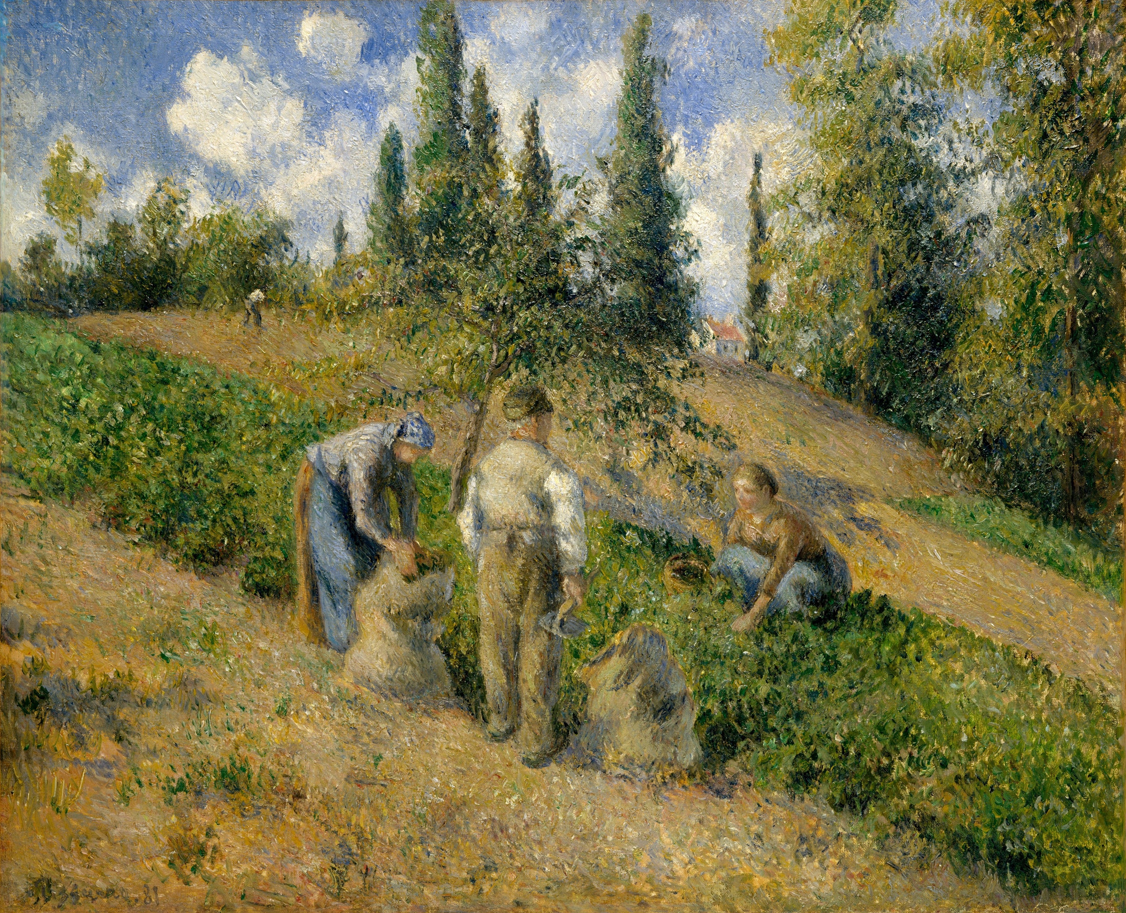 Reproduction du tableau « Le Récolte, Pontoise - Camille Pissarro » par Alpha Reproduction en peinture à l’huile