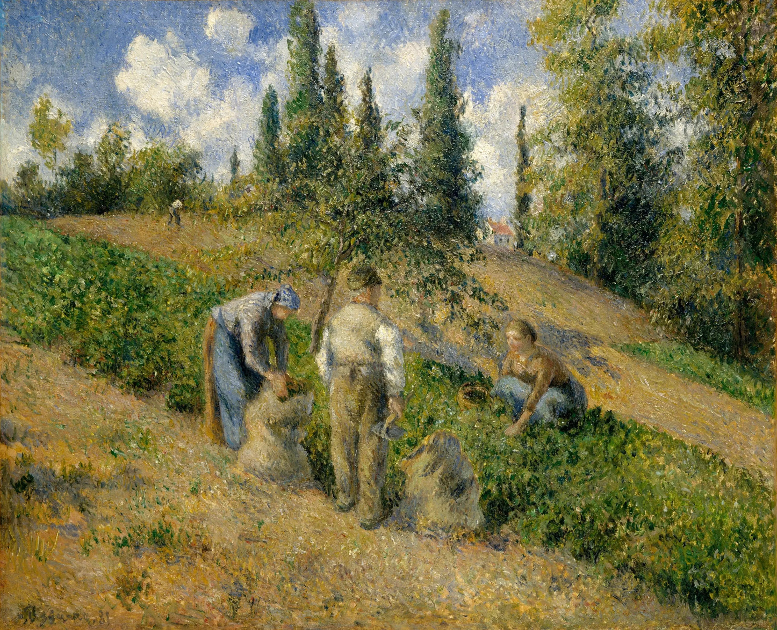 Reproduction du tableau « Le Récolte, Pontoise - Camille Pissarro » par Alpha Reproduction en peinture à l’huile