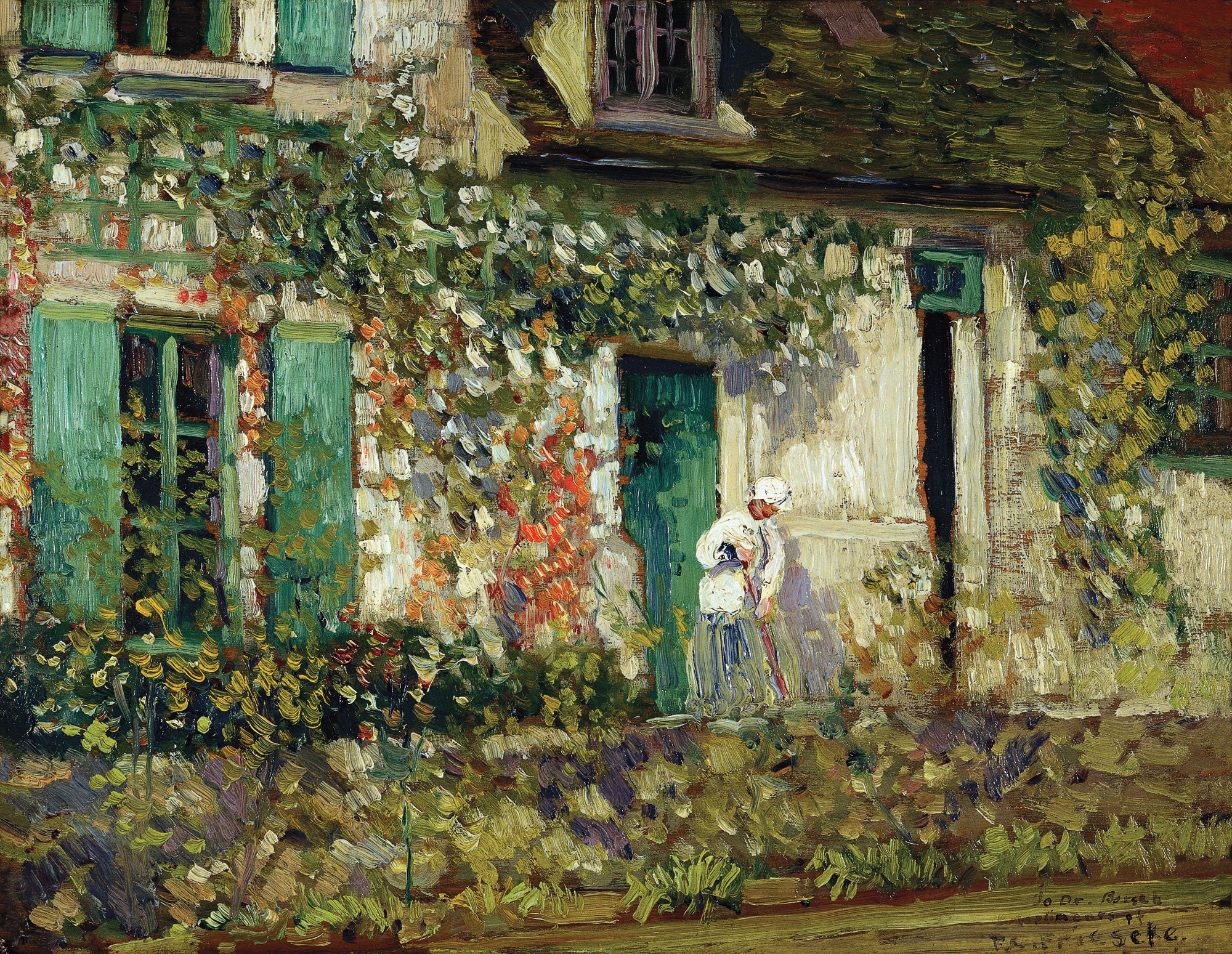 La maison de Giverny - Frederick Carl Frieseke