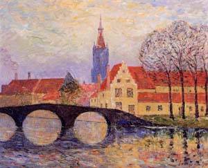 Le Pont Leguenay à Bruges - Maxime Maufra