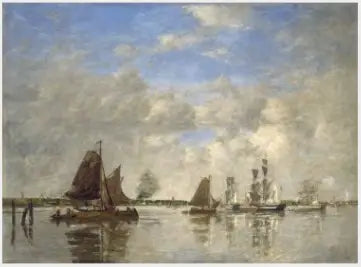 La Meuse à Dordrecht - Eugène Boudin