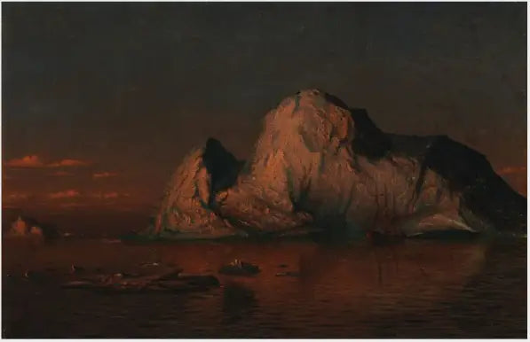 Le soleil de minuit sur le détroit de Melville, passage du Nord-Ouest - William Bradford