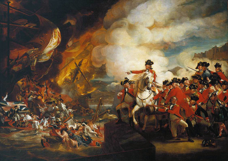 La Défaite des batteries flottantes à Gibraltar - John Singleton Copley