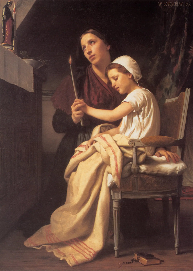 Le vœu - Bouguereau