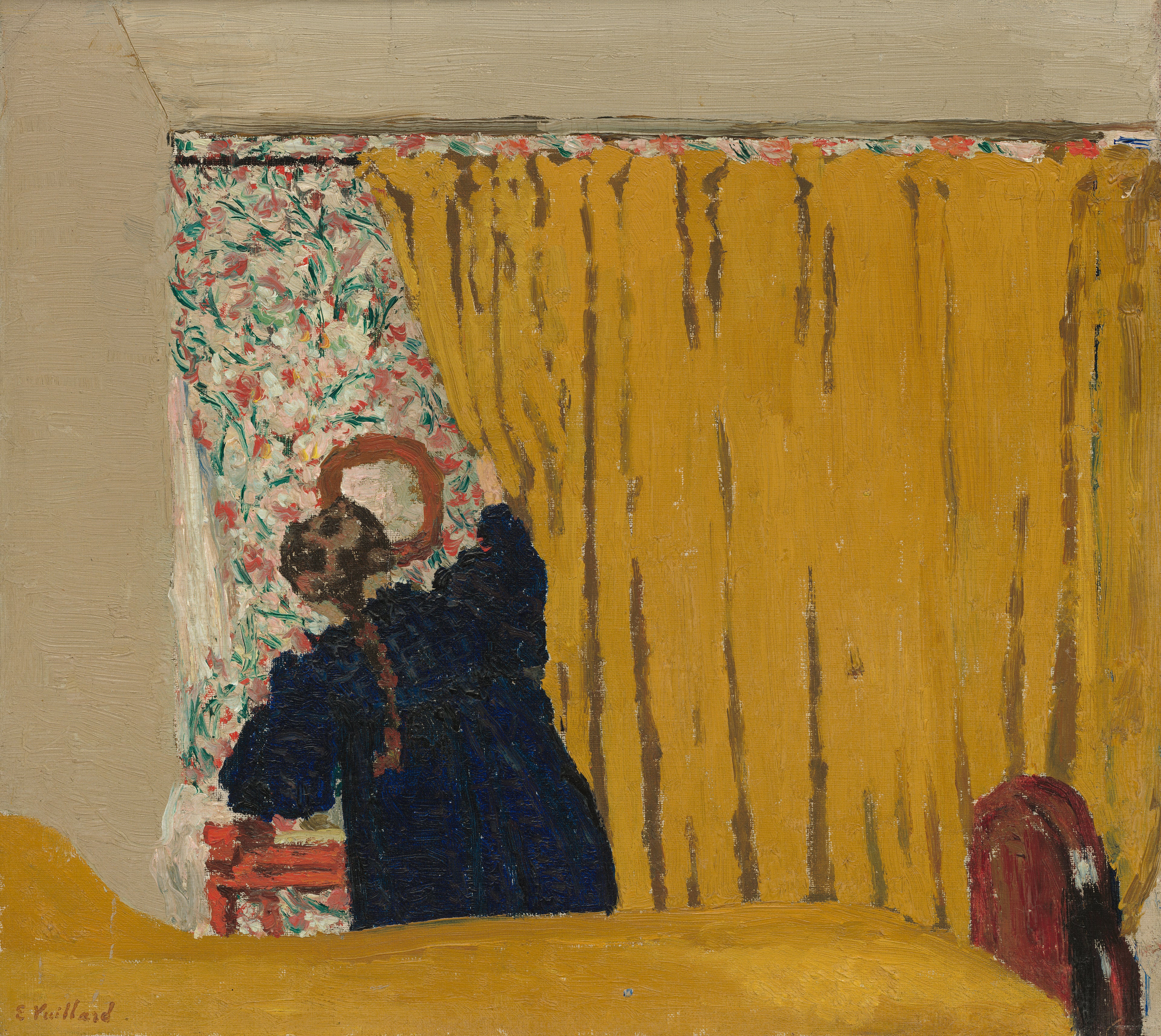 Le rideau jaune - Édouard Vuillard