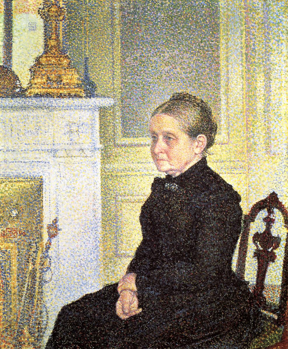 Portrait de Madame Charles Maus - Théo van Rysselberghe