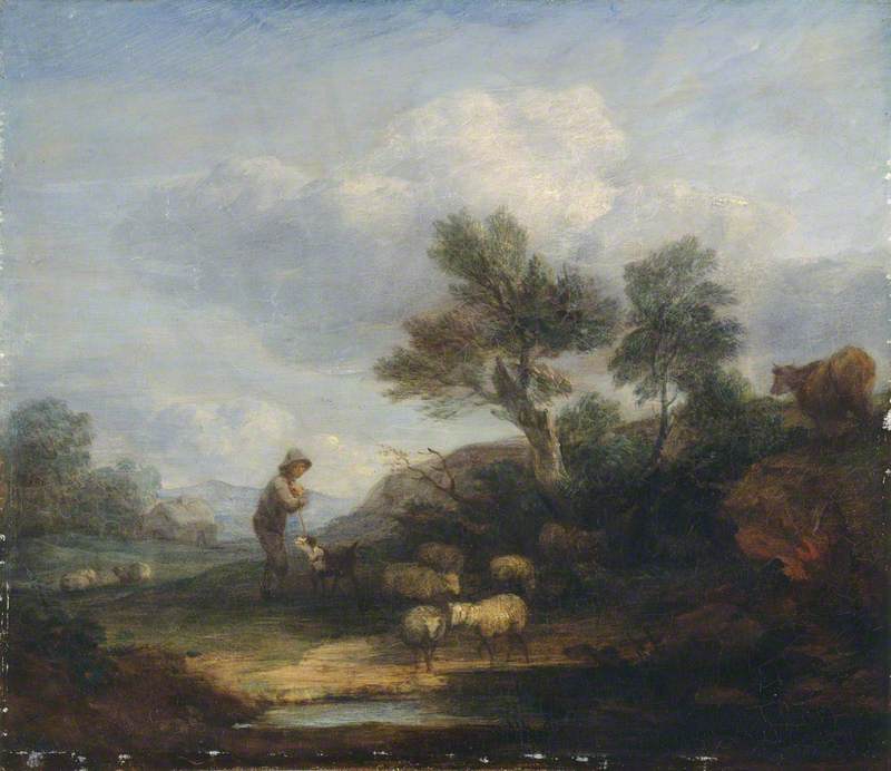 Paysage avec des moutons - Thomas Gainsborough