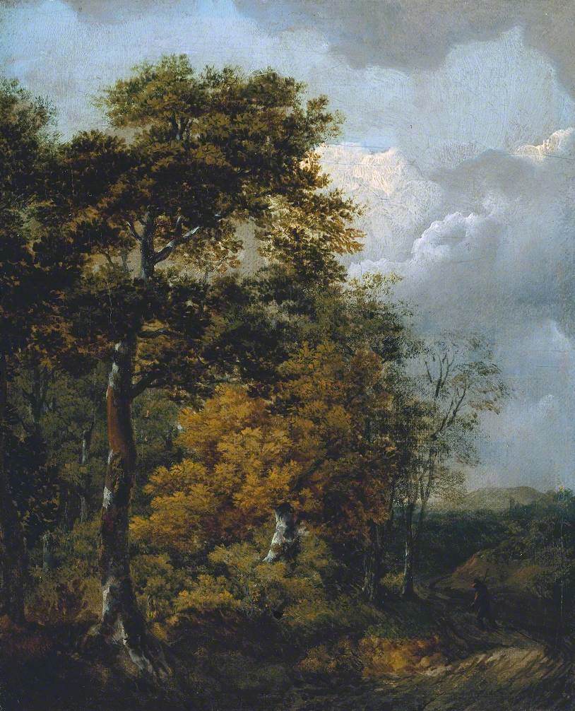 Paysage avec un paysan sur un chemin - Thomas Gainsborough