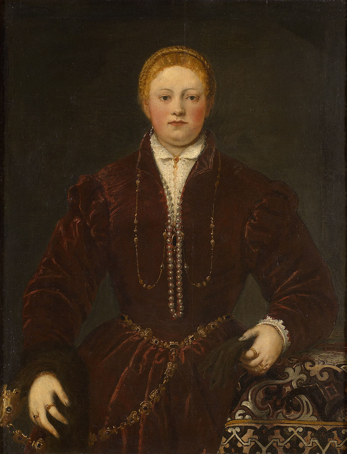 Portrait d'une jeune femme - Jacopo Tintoretto