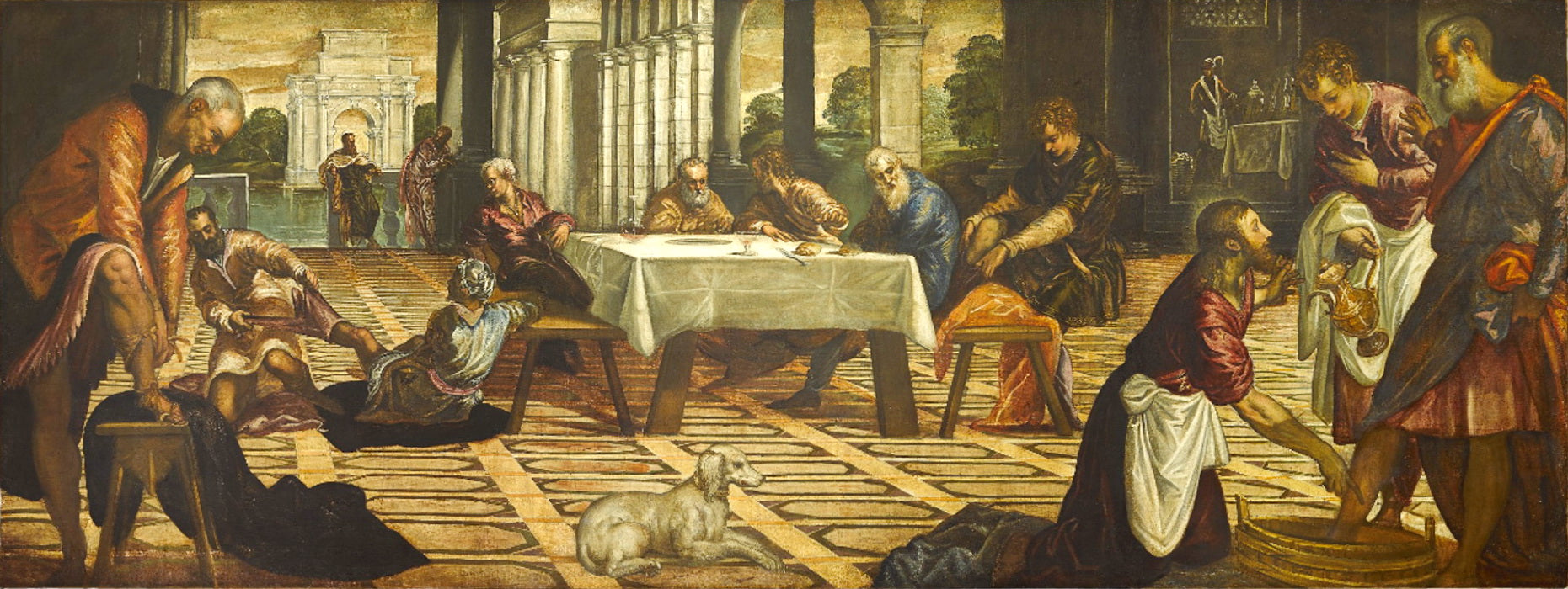 Le Christ lavant les pieds des disciples - Jacopo Tintoretto