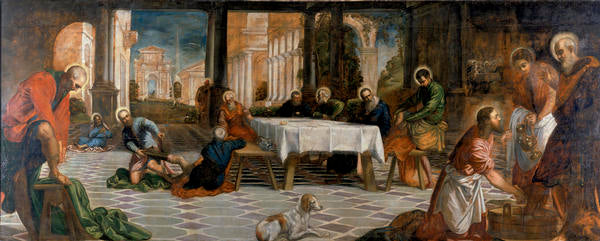 Le Christ lavant les pieds des disciples - Jacopo Tintoretto