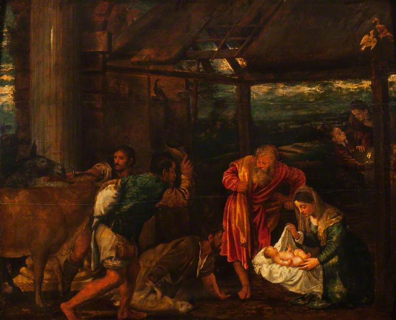 L'Adoration des bergers - Titian