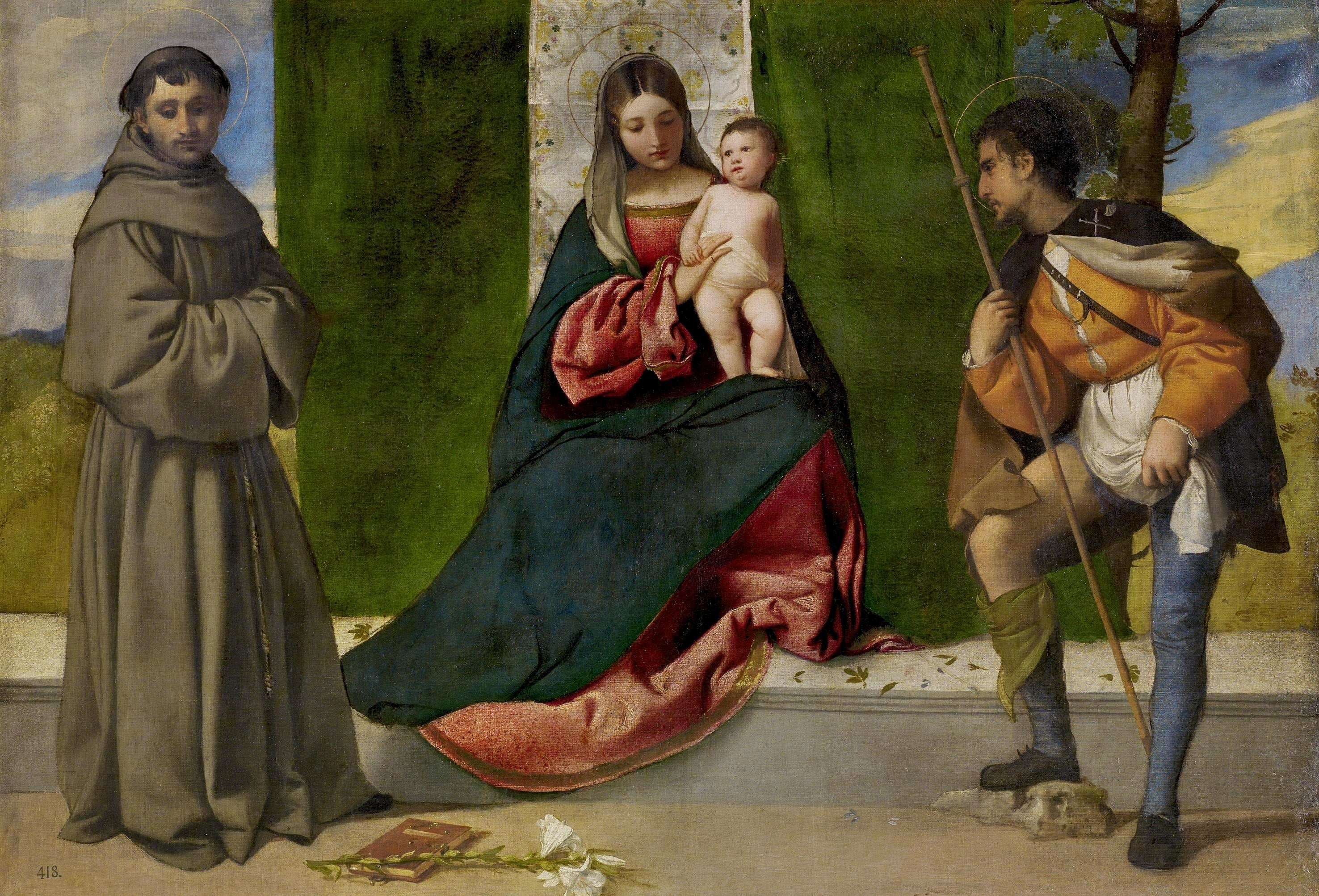 La Vierge à l'Enfant entre saint Antoine de Padoue et saint Roch - Titian