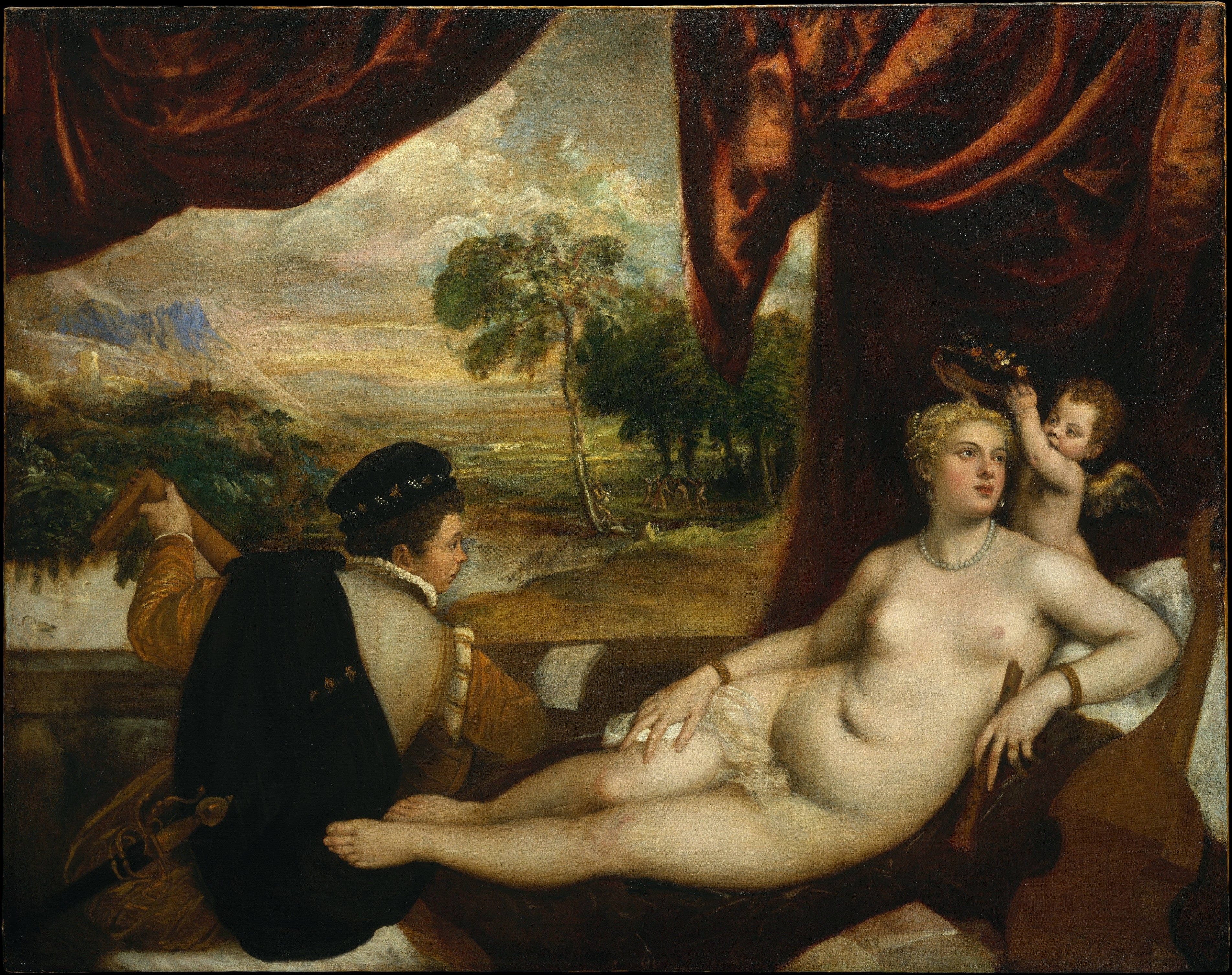 Vénus et le joueur de luth - Titian