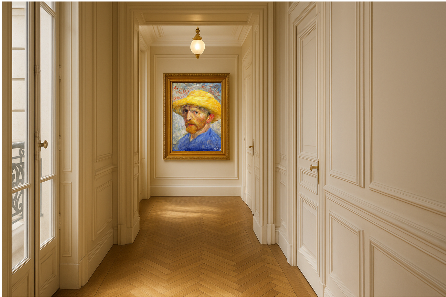 Autoportrait au chapeau de paille – Vincent van Gogh (1887)