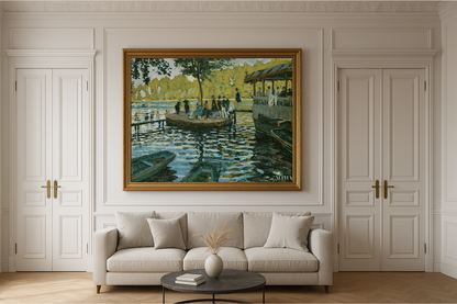 Bain à la Grenouillère – Claude Monet (1869)
